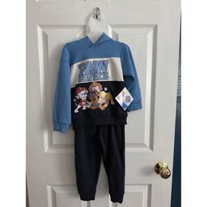 Nickelodeon Paw Patrol Toddler Hoodie And Jogger Set 3T Blue Marshall Chase NWT